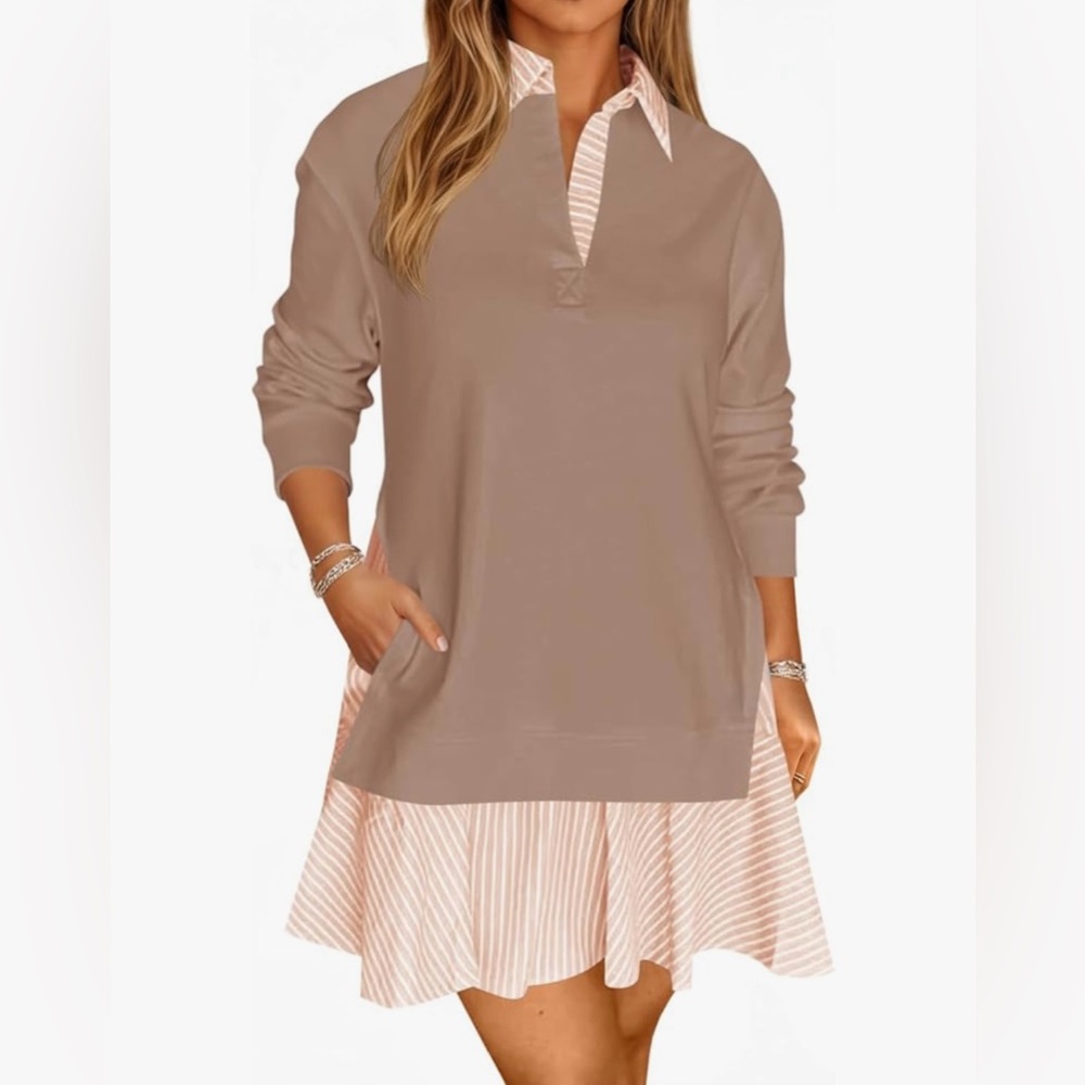 NWT Stylish Sweatshirt Dress Size Medium